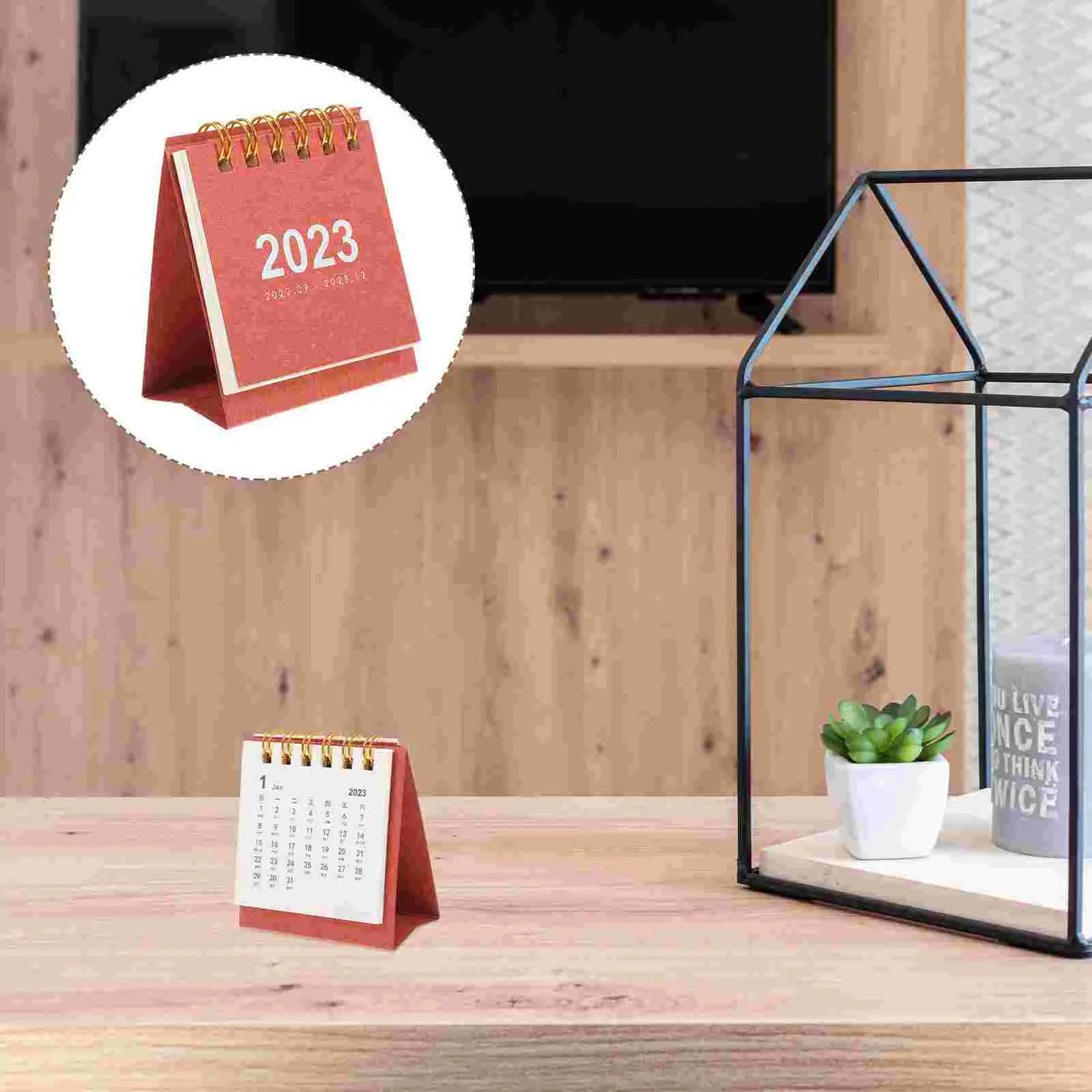 

Calendar Planner Monthly Mini Desktop Desk Standing Paper Notepad Pocket Pad Up Stand Stocking Poster Stuffers Schedule Notes