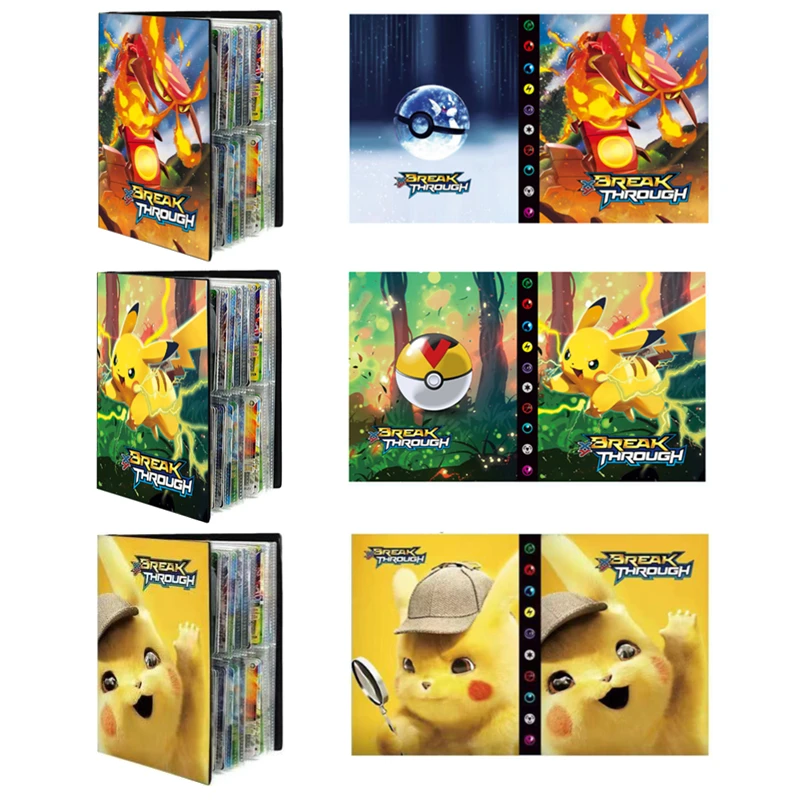 

240pcs Album Book Collection Holder Pokemon Pocket Anime Map Game Card Binder Folder Top Loaded List Toys Gifts for Kids