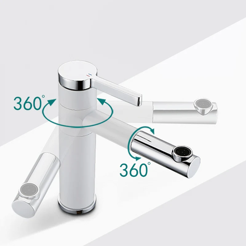 

Высокий смеситель для раковины, тонкий кран для ванной комнаты, для горячей и холодной воды, ручная стирка, 03j