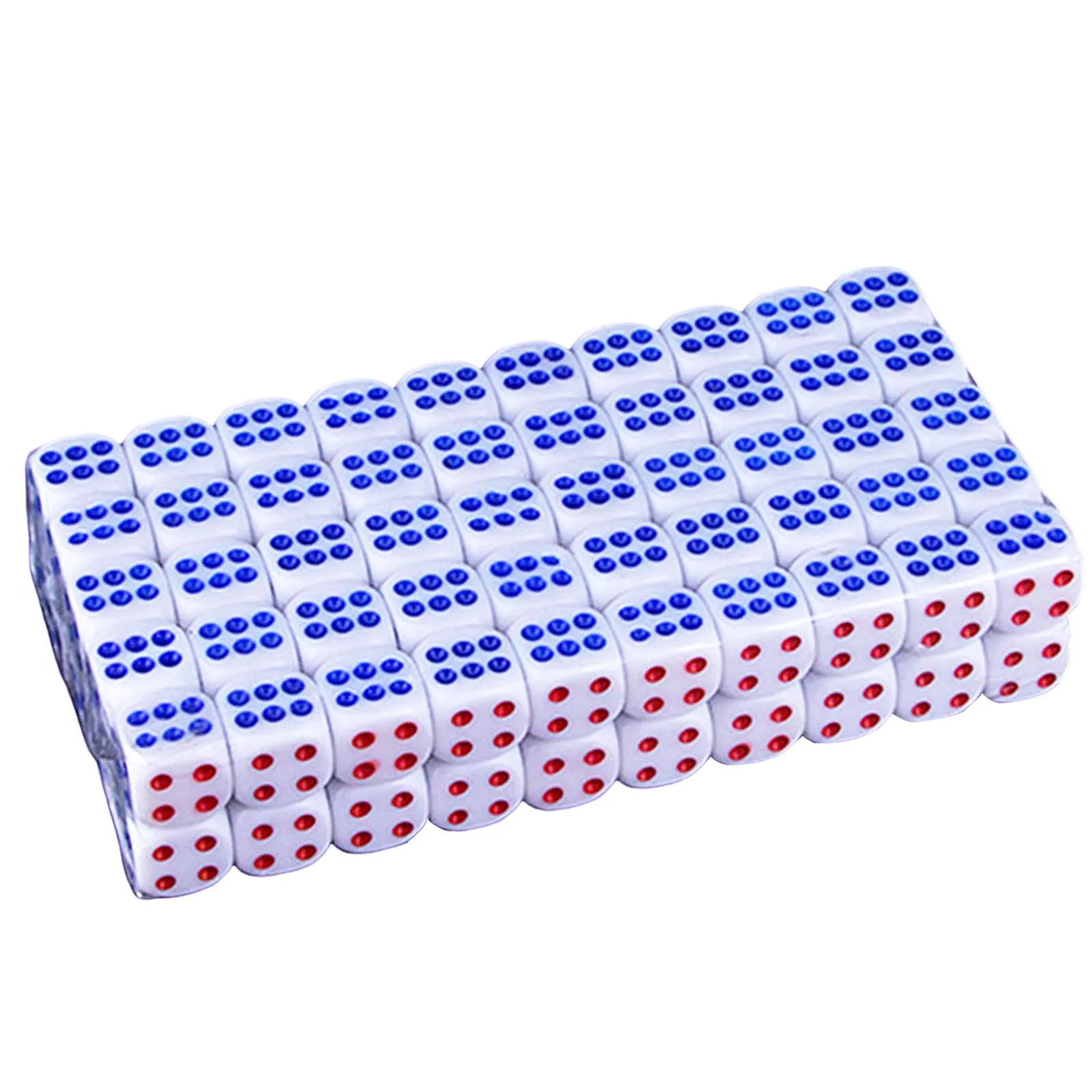 

100pcs Standard 10mm White Dice Club Bar Drinking Gambling Recreating Amusing Tools for Playing Board Games