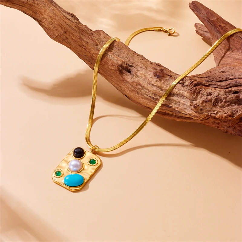 Модное ожерелье Dieyuro женские ювелирные изделия из нержавеющей стали 316L с