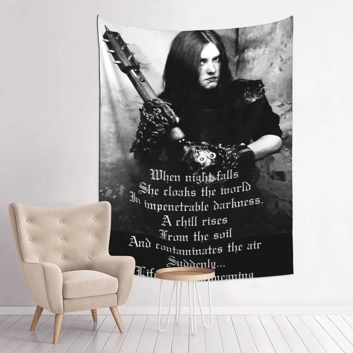 Death Metal Burzum Black Mayhem гобелен хиппи полиэстер настенный декор занавес