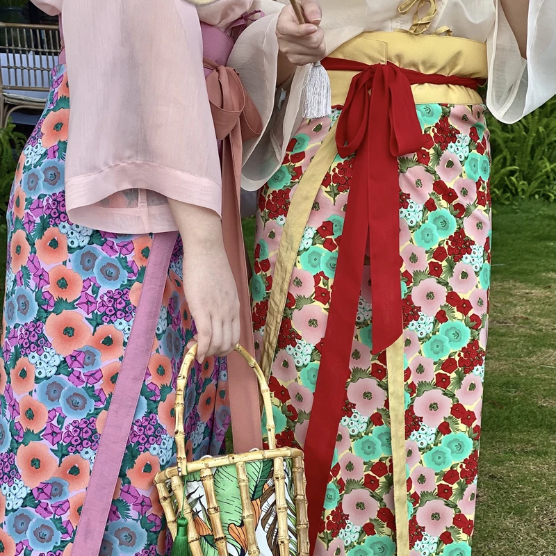 Женская длинная юбка в китайском стиле Han Element цельное летнее пляжное платье с