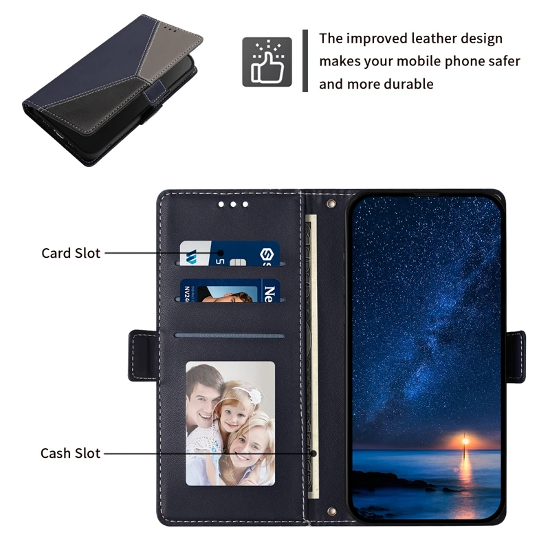 Фото Магнитный кожаный чехол для OPPO A5 A6 Pro, чехол для OPPO A5 Pro 5G A5x A6x A6T Pro A3 4G A6C A6 GT, чехол-кошелек с отделениями для карт и подставкой для телефона №5