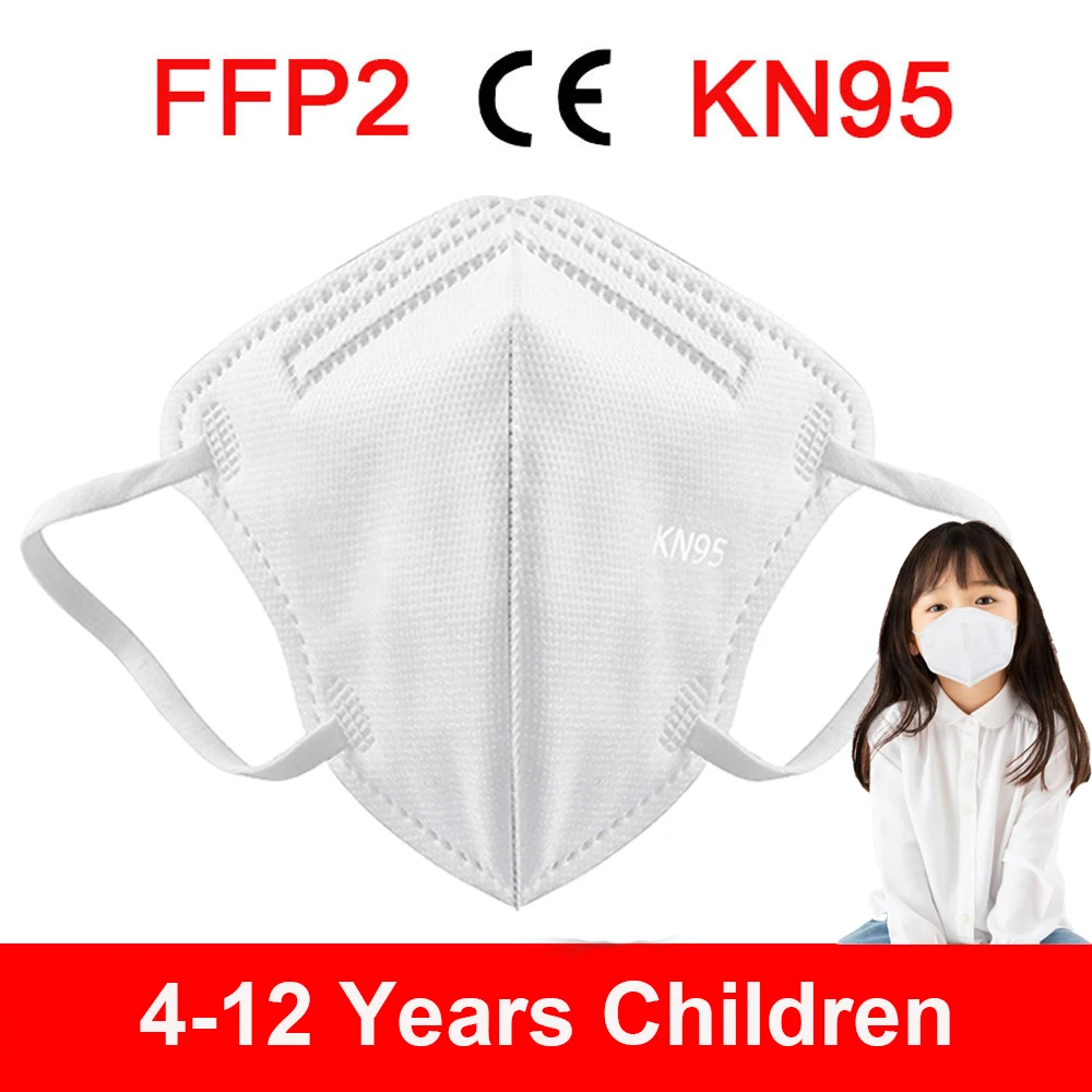 

KN95 Children's Mask maske 5 Layers Filter mascarillas Protection Kids Fack Mask PM2.5 FFP2 Boy and Girl Dustproof Mask masque