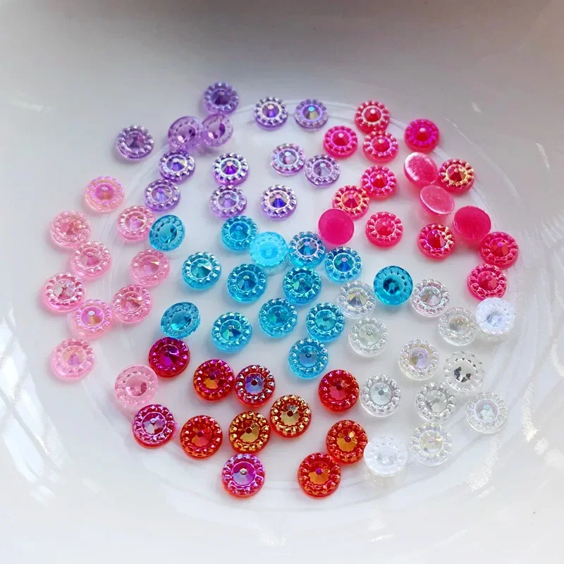 1000 шт. круглые полимерные 3d-аксессуары для дизайна ногтей 5 мм