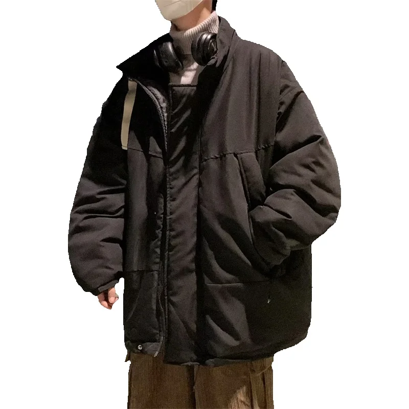 Winter Jacket Men Warm Fashion Casual Thickened Jacket Men Streetwear Korean Loose Thick Short Coat Mens Parker Clothes M-3XL