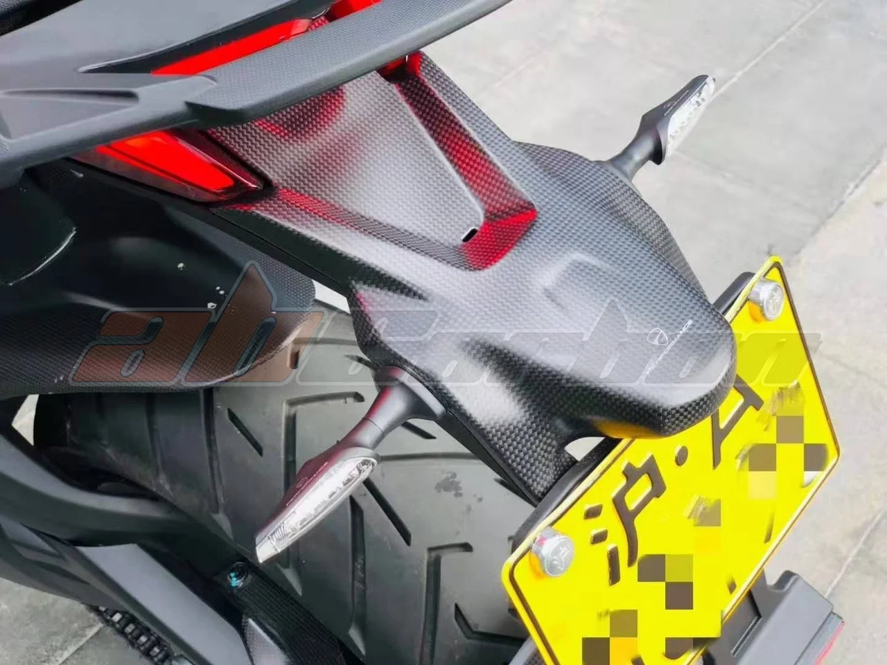 

Держатель номерной таблички, хомут, обтекатель для Ducati Multistrada 1200 1260 2017-2019, полностью из углеродного волокна 100%