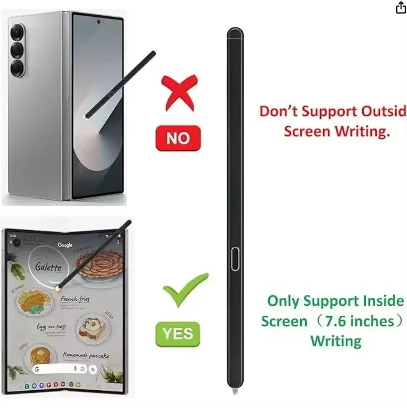 Складной стилус для экрана Samsung S-ручка Galaxy Z складной 6 5 фотомагнитный