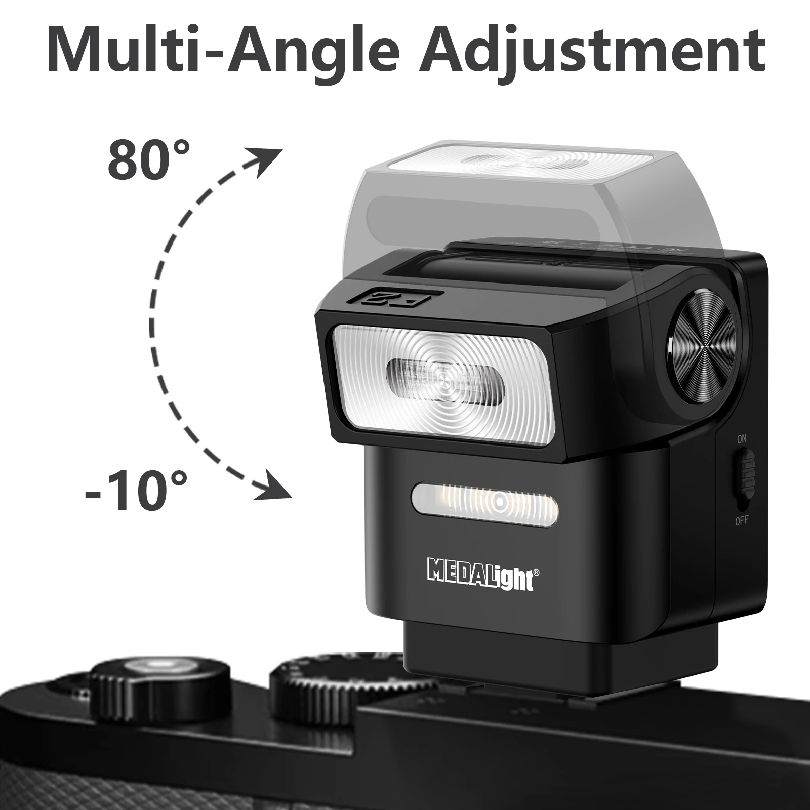 Фото Medalight F2 Мини Перезаряжаемая Вспышка Для Камеры Speedlite для Fuji/Sony/Nikon/Canon/Leica Цифровая Пленка DSLR Камеры Универсальная №2