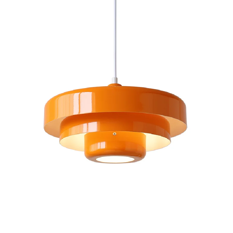 

Medieval Retro Orange Pendant Lamp Dining Room Restaurant Home Decor LED Ceiling Chandelier Lighting for Cafe Bar Hanging Lights
