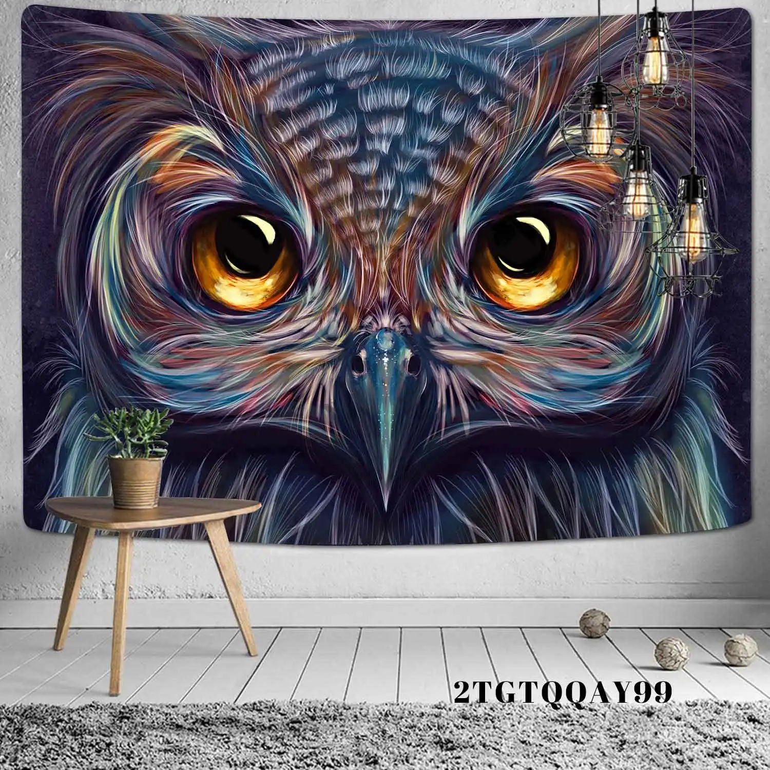 

Owll Posters Banners Flags Tapestry Mysterious Viking Meditation Psychedelic Runes Art Wall Hanging Tapestries Living Room Decor