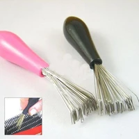 hair care styling new hair brush comb cleaner embedded tool plastic cleaning removable handle