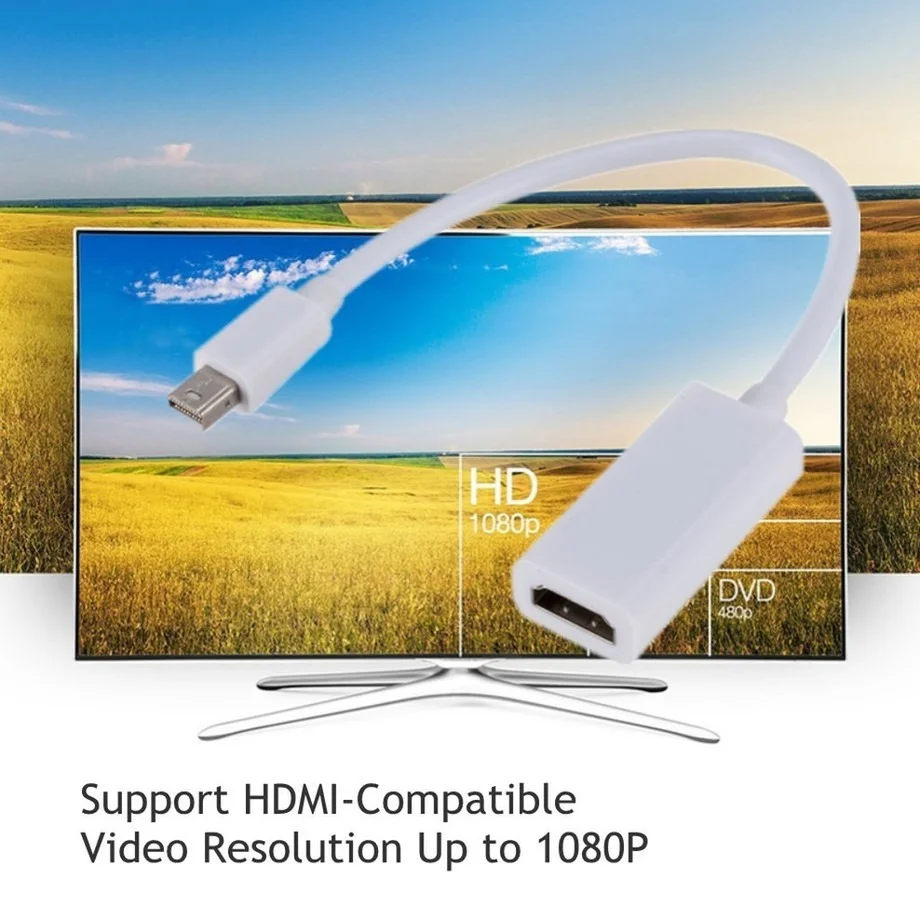 Высококачественный мини DisplayPort DP в HDMI конвертер Grwibeou HD для Apple Mac Macbook Pro Air Mini