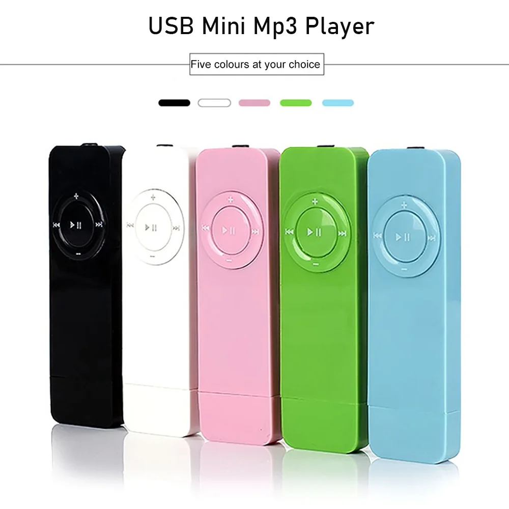 

USB Mini Mp3 player Clip Music Player Support Micro SD TF Card Portable Sport Music Media Walkman Outdoor USB In-line Mp3 Player