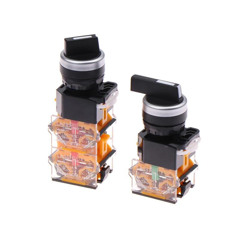 22 мм LA38-11X2/20X3/40X3 самоблокирующийся ручной переключатель 10A 400 В выключатель