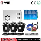 Шаговый двигатель Nema 34 с замкнутым контуром, 12,5n 8,5n 4,5n DC мотор с драйвером HBS860H и блоком питания 400 Вт 60 в для обработки комплектов ЧПУ