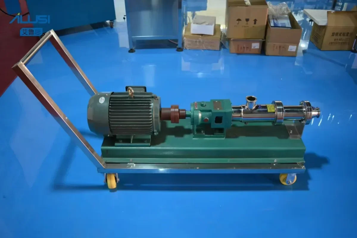 Санитарный двухвинтовой насос с прогрессивной полостью и возможностью