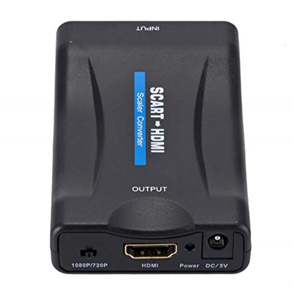 Адаптер преобразователь SCART в HDMI-совместимый с 1080P видео аудио высококлассный для