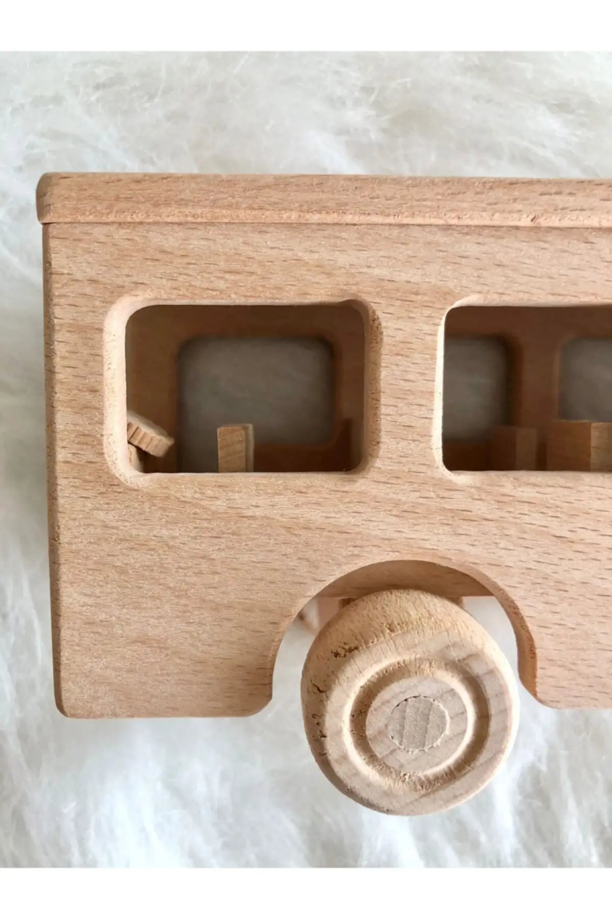 100% натуральный деревянный автомобиль с автобусом ручной работы для детей