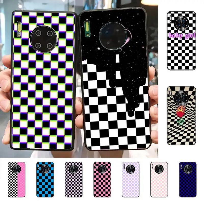 

Checker Phone Case for Huawei Mate 20 10 9 40 30 lite pro X Nova 2 3i 7se