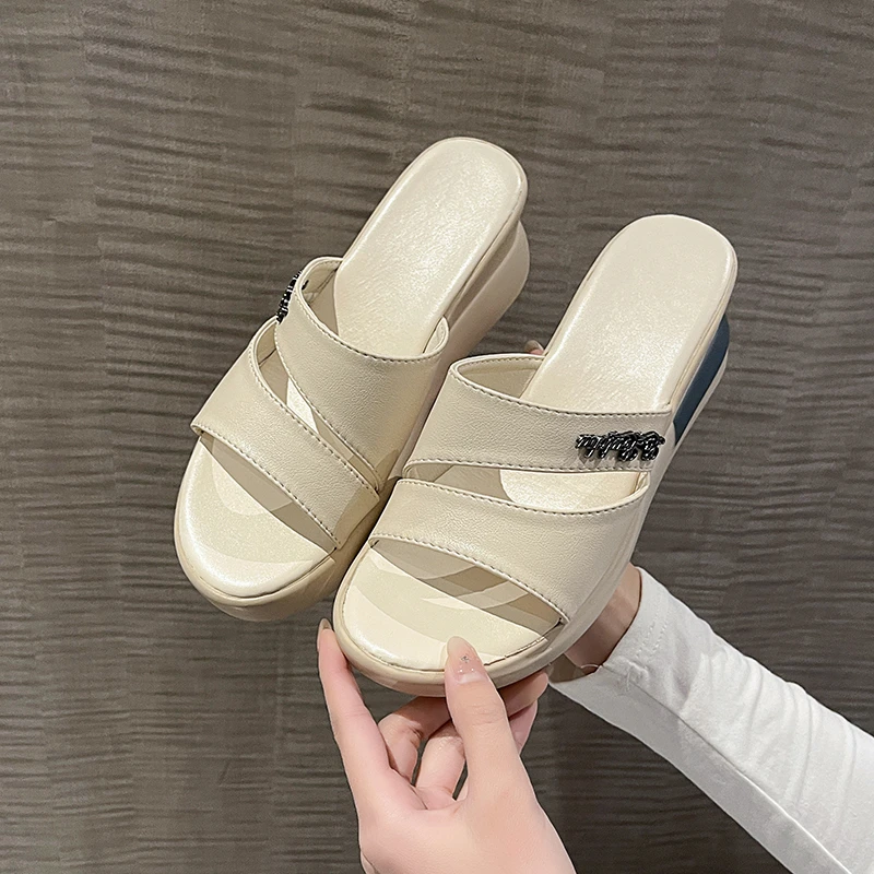 Shoes Woman Summer Sandals Ladies Open Toe Casual Shoes Women Soft Platform Flat Sandals Female Low Heels Beach Slippers Shoes