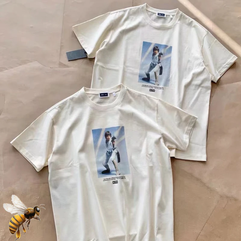 

KITH T-shirt Men Women High Quality Cotton Teenagers with Guns Kith White T Shirts