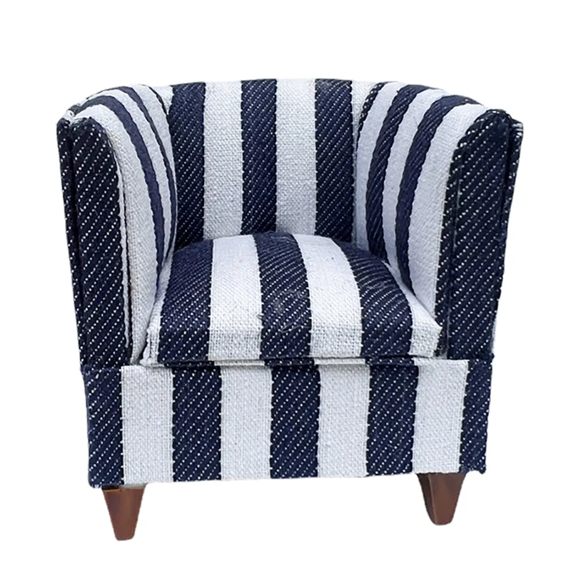 

1:12 Dollhouse Cute Sofa Armchair Doll House Mini Furniture Sofa Living Room Bedroom Dollhouse Decor