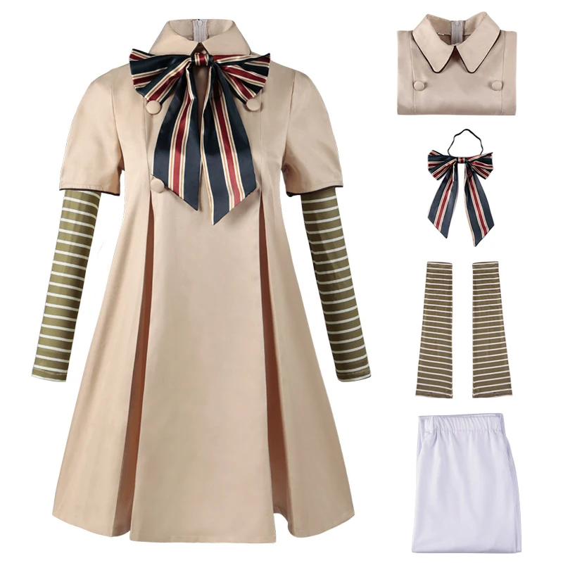 Костюм для косплея M3GAN платье Меган кукла ии робот топ носки полный комплект