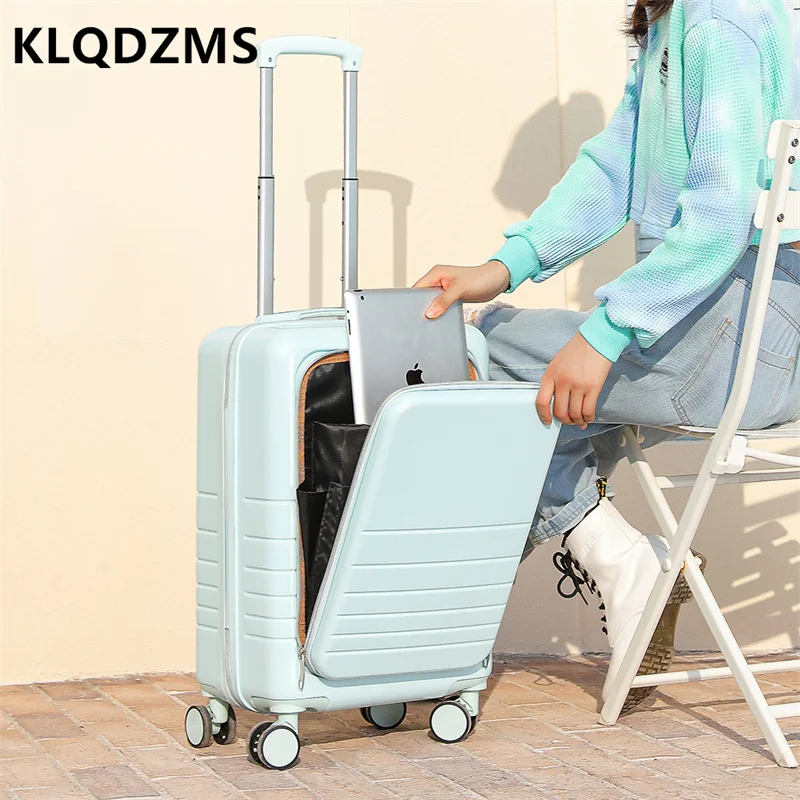 KLQDZMS Japanese Advanced Trolley Case Mute 20-Inch Boarding Case Thickened High-quality Suitcase Women's New Luggage