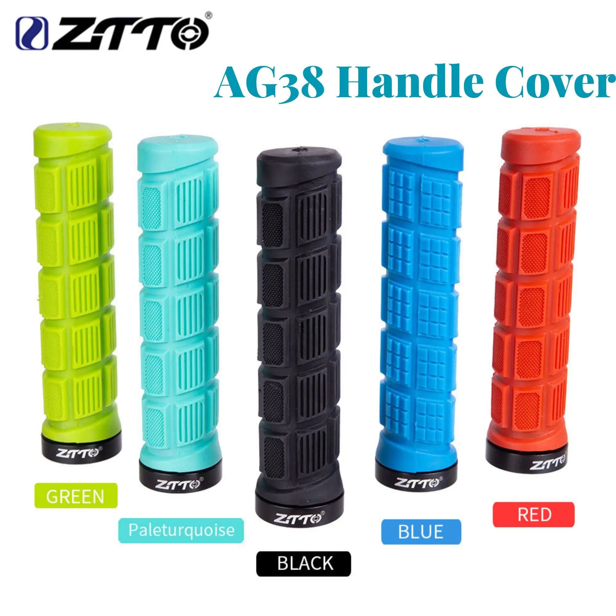 

Резиновые ручки ZTTO AG38 BMX, многоцветные Нескользящие, для горных велосипедов, прочные, из алюминиевого сплава, 1 пара