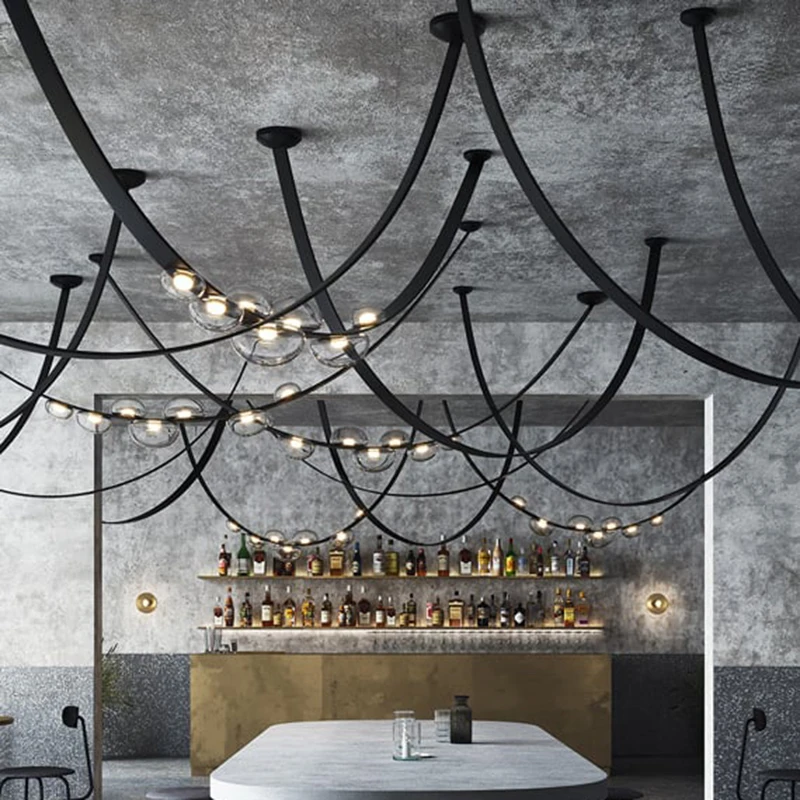 

Современная дизайнерская кожаная светодиодная Подвесная лампа, кухонная Потолочная люстра, лампы для гостиной, декоративные осветительные приборы для помещений