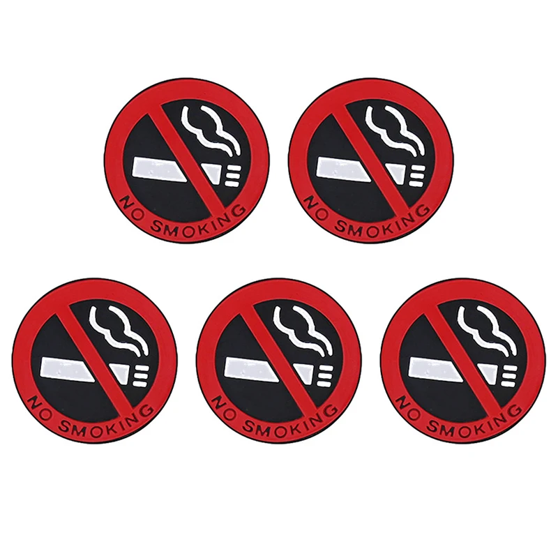 Наклейка для автомобиля не курить, самоклеящаяся наклейка для интерьера такси, предотвращающая курение в автомобиле, 5-компонентные наклейки для некурящих