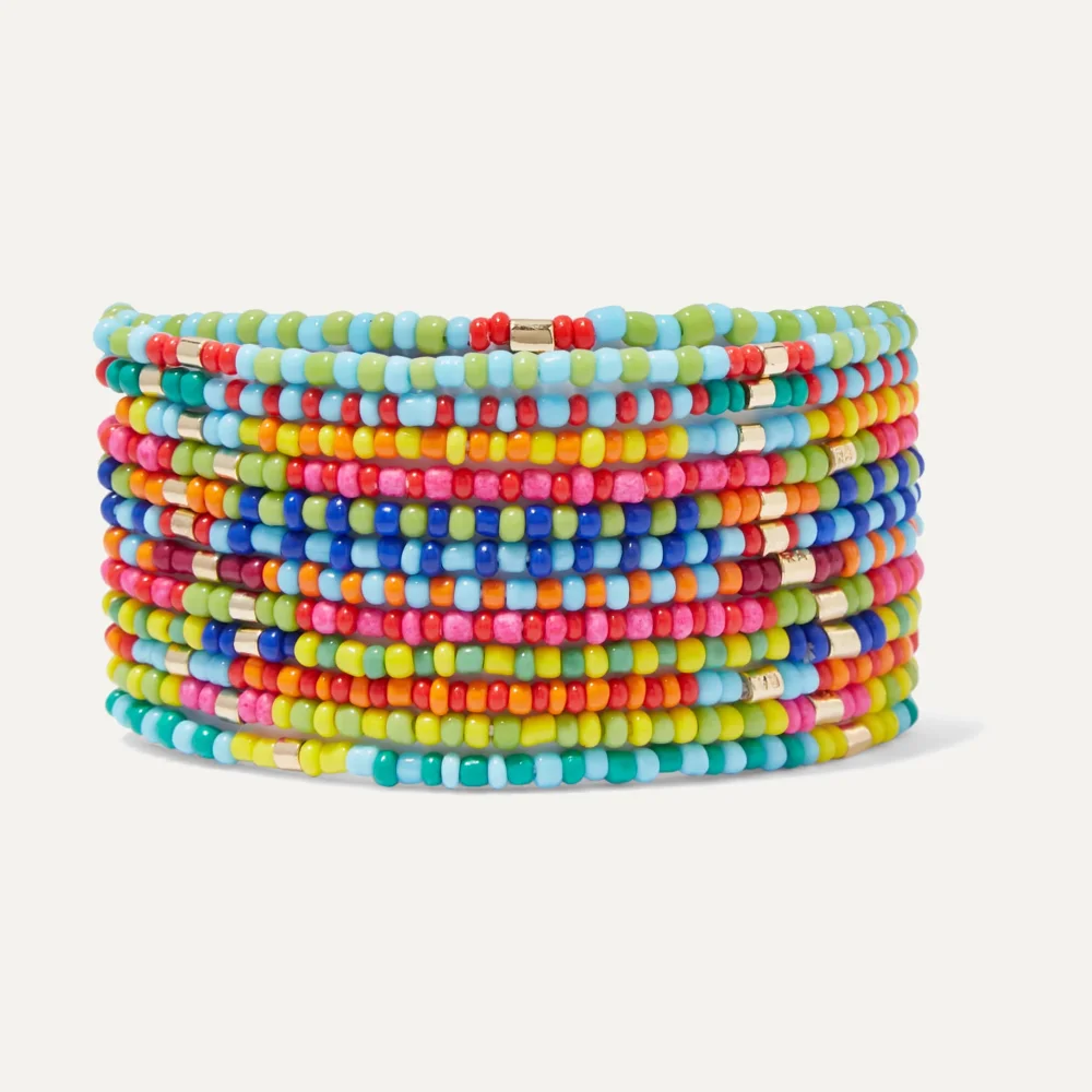 

KKBEAD 12 шт. много браслетов в стиле бохо ювелирные изделия в подарок женский эластичный браслет для лета Y2k аксессуары