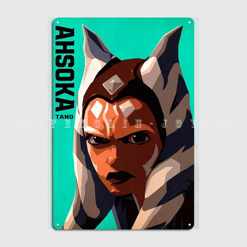 Металлический знак Ahsoka Tano настенный плакат клубный бар ретро кинотеатр гостиная