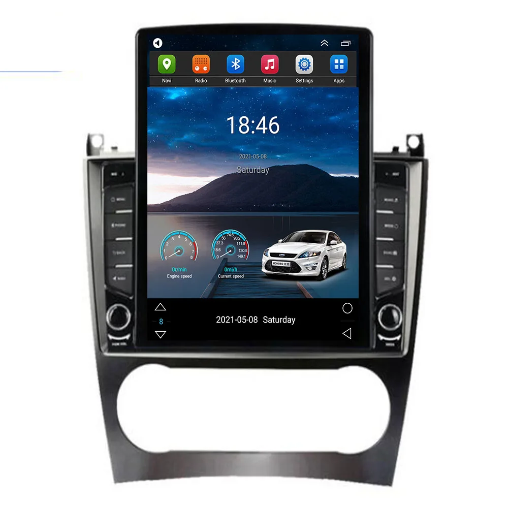 

Android 12 Vertical Style Tesla Screen Car Radio GPS Navigation Multimedia Player For Mercedes Benz C Class W203 C200 C230 05-09