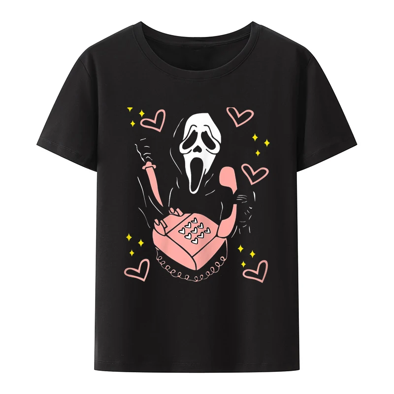 

Gothic Streetwear Men's Funny Print Tops Film Reaper Graphic T-shirt Halloween Y2k T Shirt Fashion Tshirt Men Women Popular Tees