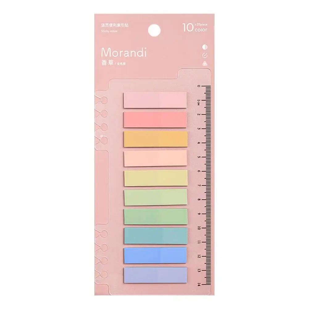 

Ruler Function Lasting Color Assorted Color Sticky Book Notes for Teacher