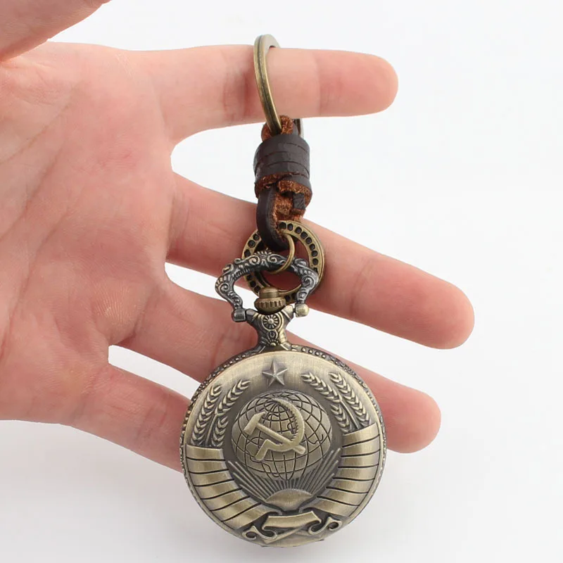 Винтажные карманные часы с бронзовым символом СССР серп молот холодная война