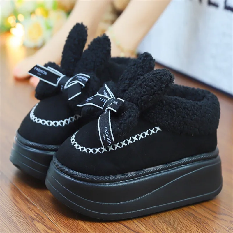 Повседневная женская обувь сабо на платформе мягкие криперы зимние удобные