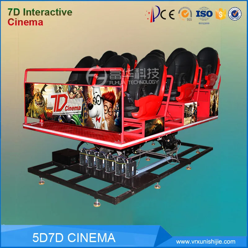 Фото Динамическая 3d-киносистема виртуальной реальности 5D кинотеатр 5D симулятор домашнего кинотеатра 7d стулья для кинотеатра 7D оборудование для... №4
