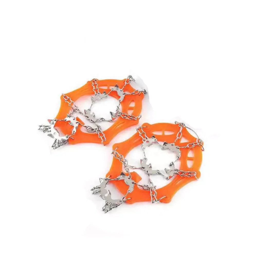 Teeth Steel Ice Gripper Spike for Shoes Anti Slip Climbing Snow Spikes Crampons Cleats Chain Claws Grips Boots Cover
