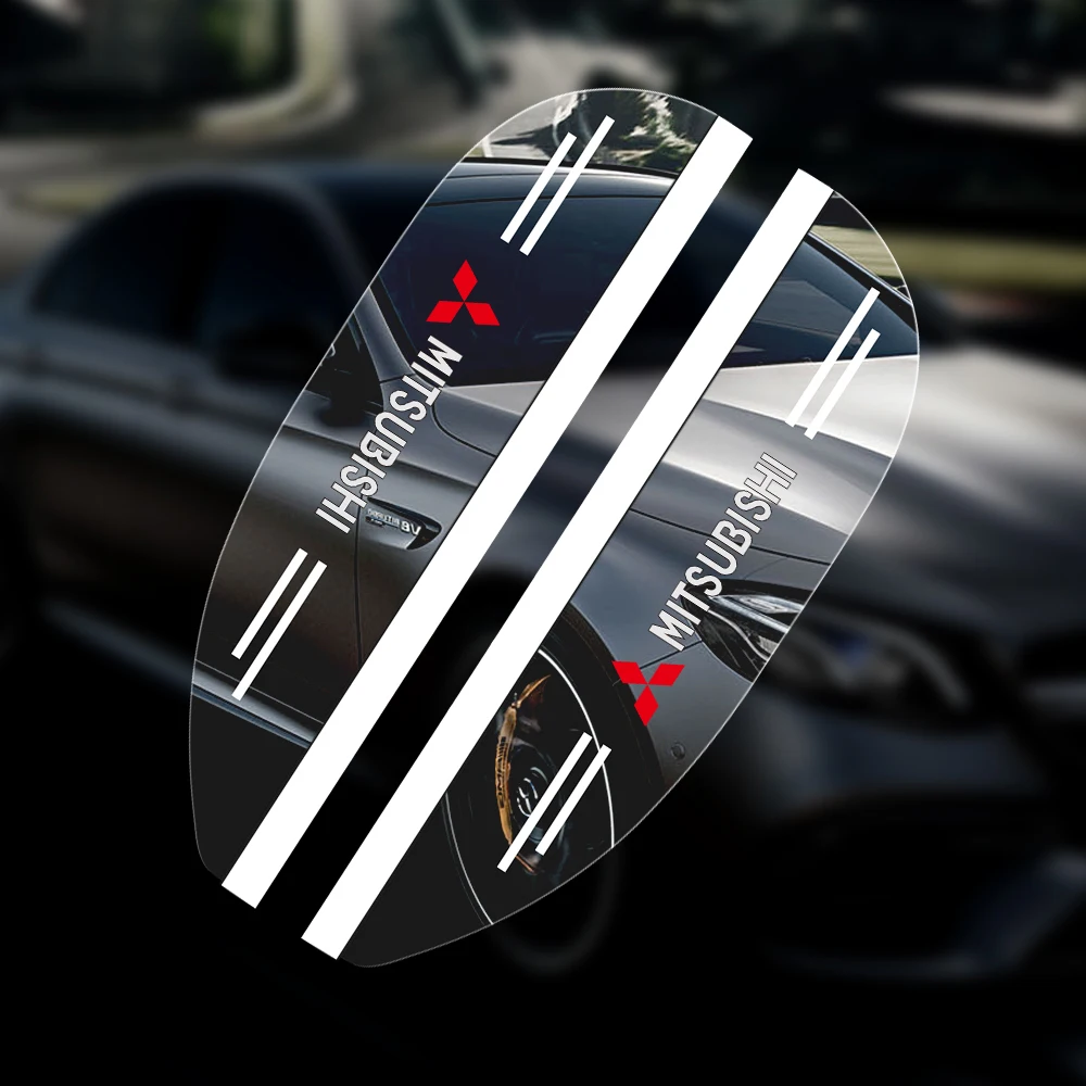 

2 шт. автомобильное боковое зеркало заднего вида, дождевой козырек, наклейка, автомобильные аксессуары для Mitsubishi Eclipse Cross GK Colt Pajero Outlander