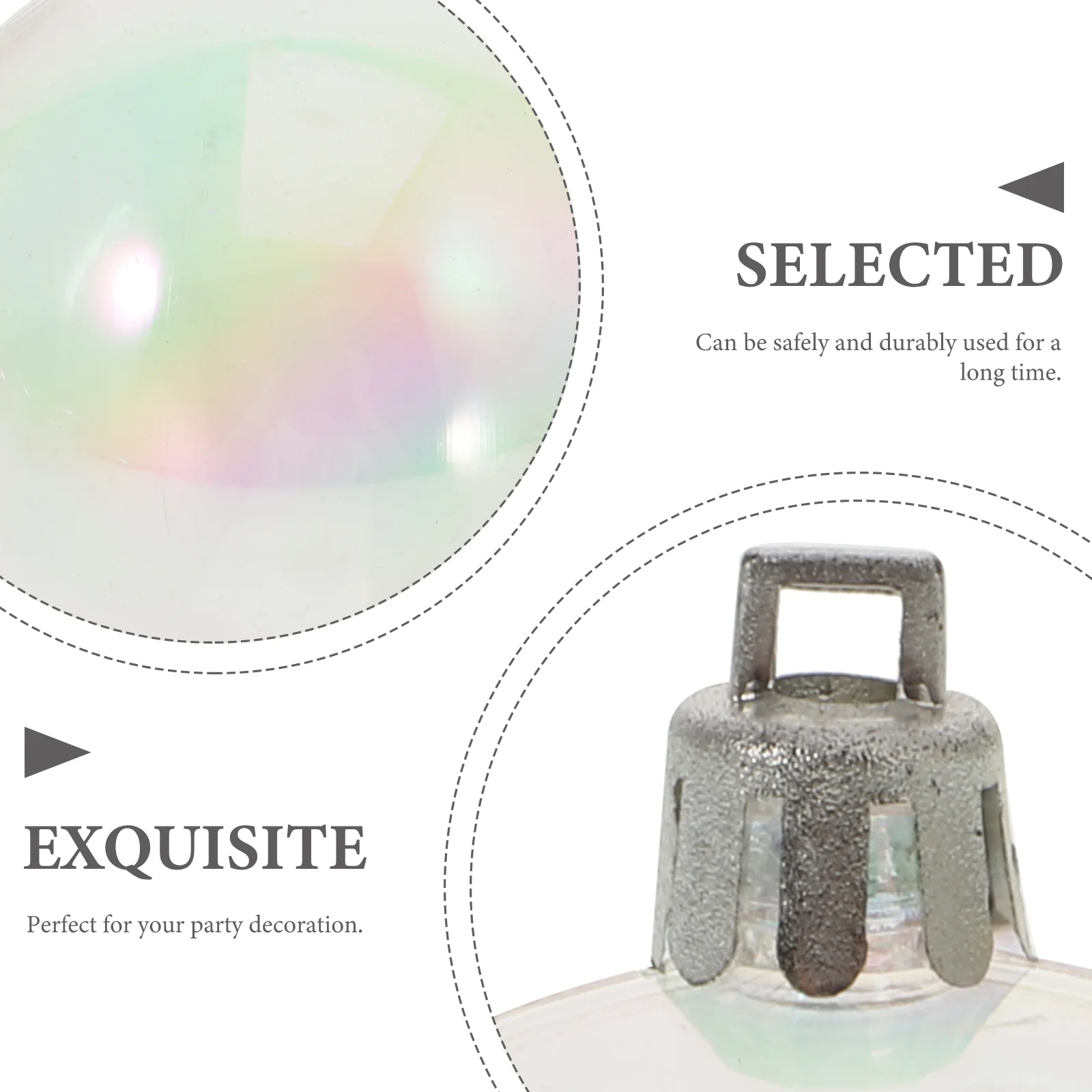 12 шт. Рождественский жемчужный пузырьковый шар черные воздушные шары прозрачные