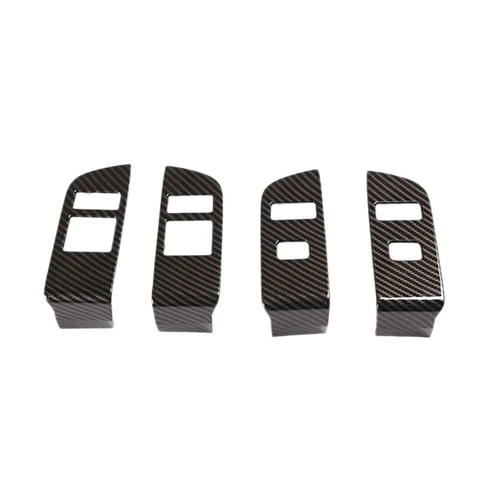 

4Pcs Window Lift Switch Cover for 2021-2022 Land Rover Discovery 5 Carbon Fiber Pattern