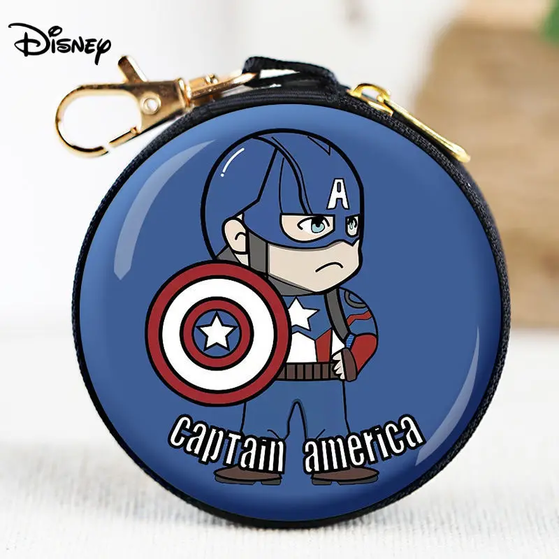 

2022 Disney Boy's Purse Cartoon Short Coin Package Kids Mini Storage Bag Ladies High Quality Children Circular Small Purses