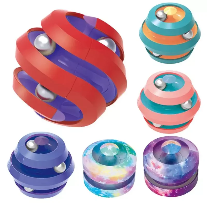 Toy Rotating Magic Bead Fingertip Toys Antistress Spinner Magic Cube Toys Relieve Stress Magic Cube Toys For Children