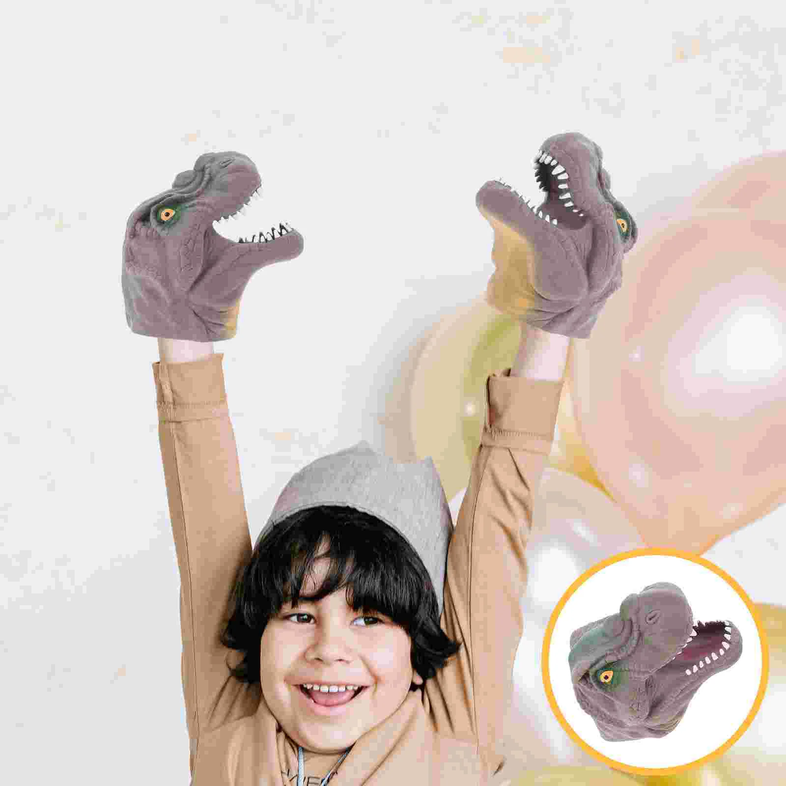 2 шт. Хэллоуин динозавр ручная кукла для родителей и детей детские игрушки