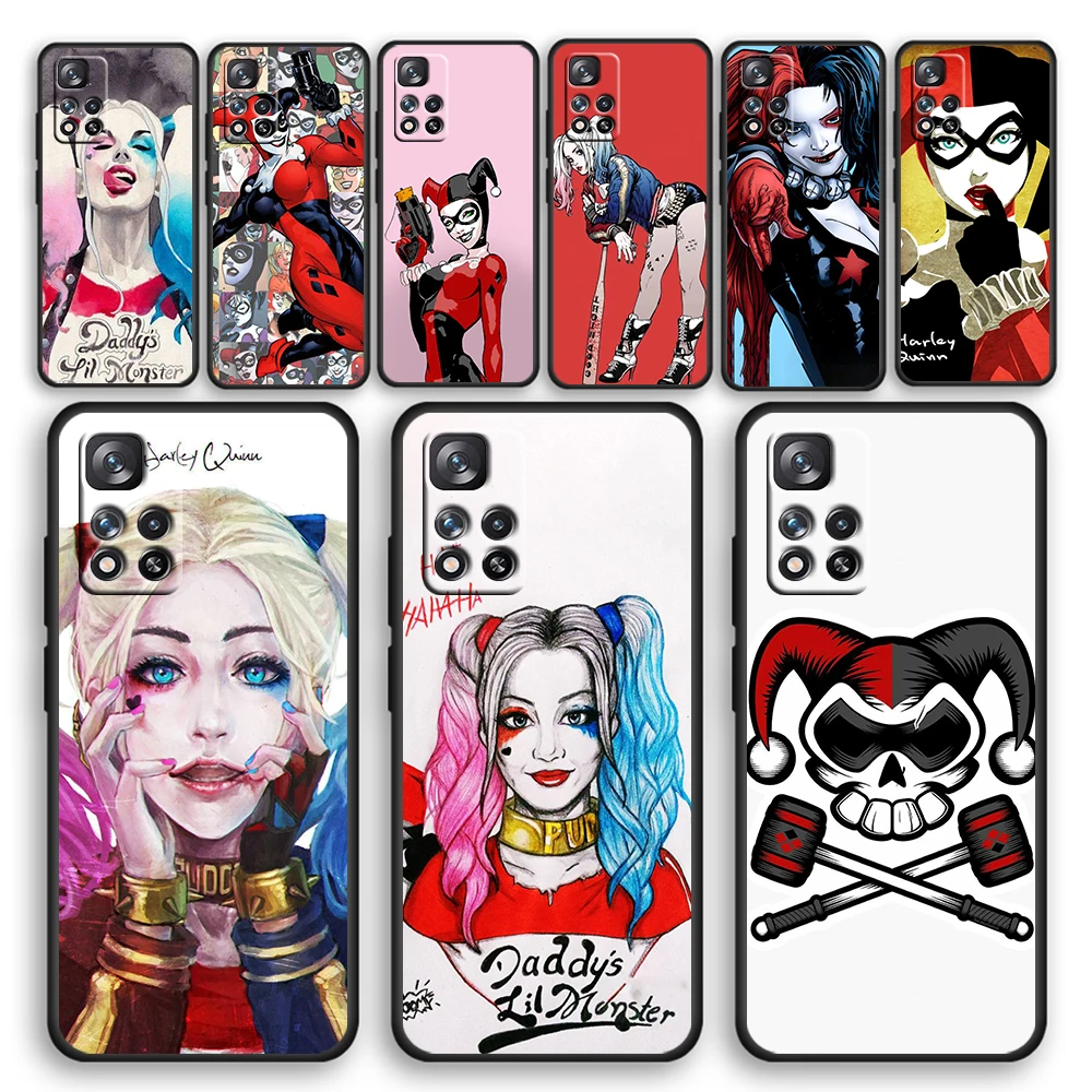 

Harley Quinn Suicide Squad Hot Black Phone Case For Xiaomi Redmi Note 12 11E 11S 11 11T 10 10S 9 9T 9S 8T 8 Pro Plus 5G Cover