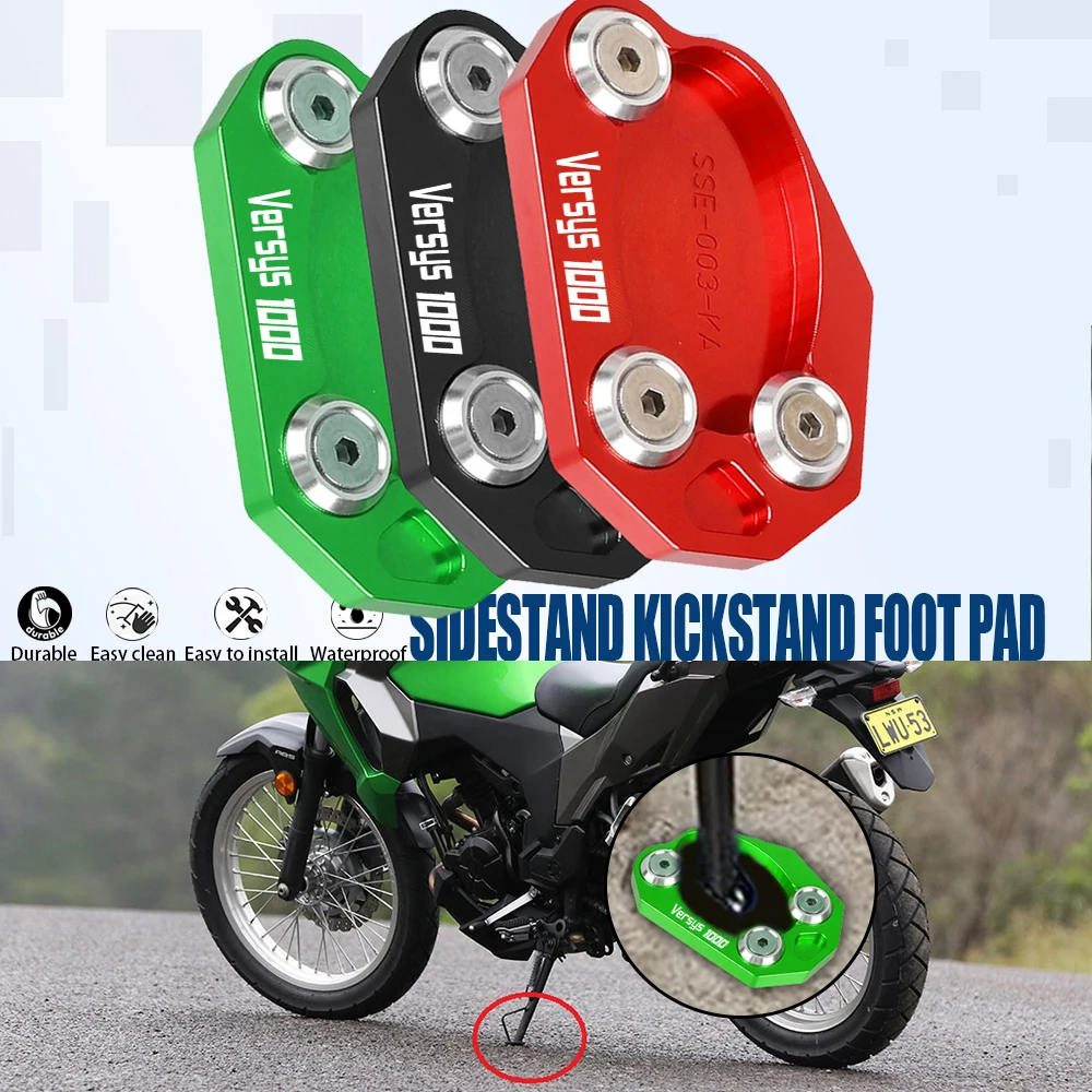 

VERSYS1000 2012 2013 2014 Motorcycle Accessories Side Stand Enlarger Sled Sidestand Kickstand Foot Pad For Kawasaki Versys 1000
